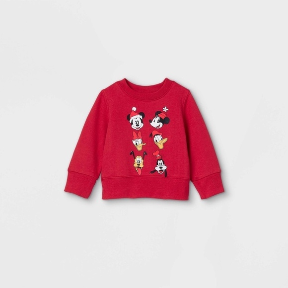 Baby Disney for Target Mickey and Friends Holiday Graphic Sweatshirt - Picture 1 of 2
